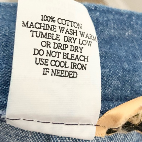 Vintage Denim Maxi Skirt - Vintage 11-12 - FITS LIKE 6/8 - Picture 4 of 14